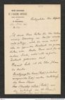Nachlass Franz Steindachner, Brief von L. Berg an Franz Steindachner (30.03.1909), Inv.Nr. 36.05, Seite 1